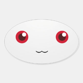 Geïnspireerd door Kyubey Ovale Sticker