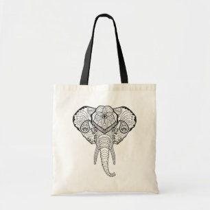 Geïnspireerd elaathoofd tote bag
