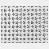 geïnspireerd Hockey Goalie en Masker Pattern Fleece Deken (Voorkant (Horizontaal))