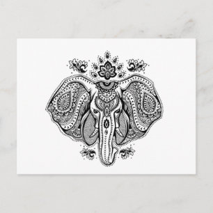 Geïnspireerd Indische olifant Briefkaart