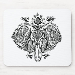 Geïnspireerd  Indische olifant Muismat
