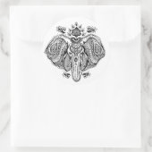 Geïnspireerd Indische olifant Ronde Sticker (Tas)