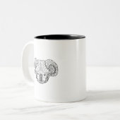 Geïnspireerd Koala Beer Tweekleurige Koffiemok (Voorkant links)