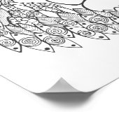 Geïnspireerd leeuwhoofd 3 poster (Hoek)