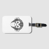 Geïnspireerd monkeyontwerp bagagelabel (Voorkant (horizontaal))