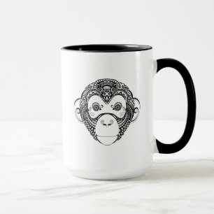 Geïnspireerd monkeyontwerp mok