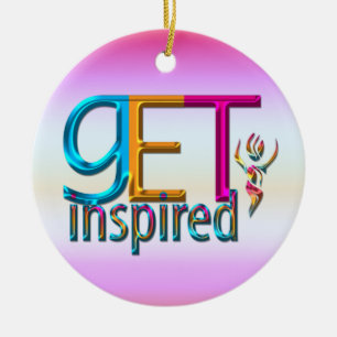 Geïnspireerd ~ Neon Keramisch Ornament