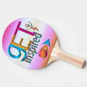 Geïnspireerd ~ Neon Tafeltennisbatje (Zijkant)