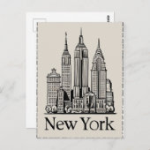 geïnspireerd New York Briefkaart (Voorkant / Achterkant)