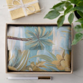 geïnspireerd oceaan Uitzicht & vaas van bloemen Tissuepapier (Geschenk)