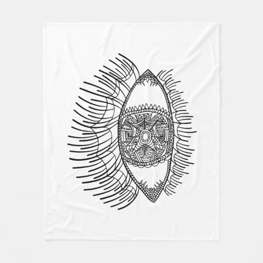 Geïnspireerd oog fleece deken (Voorkant)