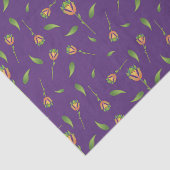  geïnspireerd Paarse bloemenweefsel papier (Detail)