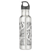 Geïnspireerd paisley-ontwerp waterfles (Achterkant)