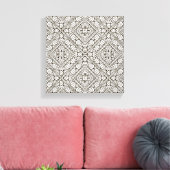 Geïnspireerd patroon 6 canvas afdruk (Insitu (Woonkamer))