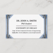  geïnspireerd PhD Student Visitekaartje (Voorkant)