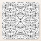 Geïnspireerd proefontwerp vierkante kartonnen onderzetter (Voorkant)