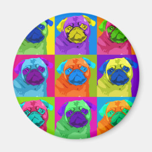 geïnspireerd Pug Magnet Magneet