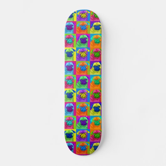 geïnspireerd Pug Skateboard (Voorkant)