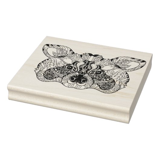 Geïnspireerd raket 	rubberstempel (Stempel)