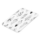 Geïnspireerd Retro Feather Patroon Magneet (Linkerzijde)