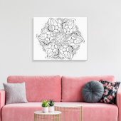 Geïnspireerd rond element 6 canvas afdruk (Insitu (Woonkamer))