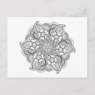 Geïnspireerd rond element briefkaart