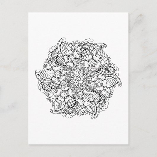 Geïnspireerd rond element briefkaart (Voorkant)