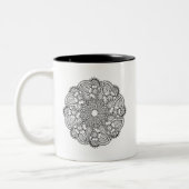 Geïnspireerd rond ontwerp tweekleurige koffiemok (Links)