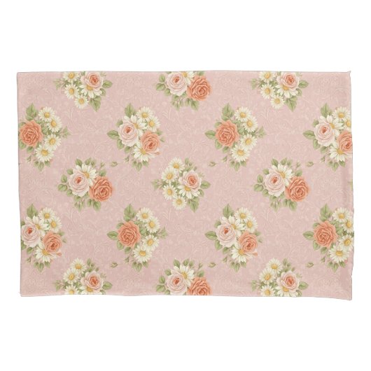 geïnspireerd Roos & Daisy Kussensloop (Voorkant)