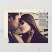 geïnspireerd Save the date Aankondigingskaart (Voorkant / Achterkant)