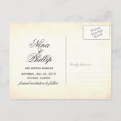 geïnspireerd Save the date Aankondigingskaart (Achterkant)