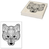 Geïnspireerd schuimhoofd 	rubberstempel (Gestempeld)