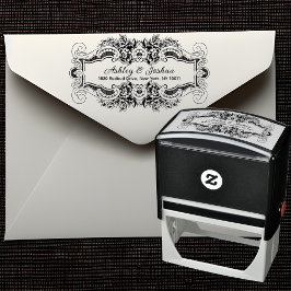  geïnspireerd sierbloemen retouradres  zelfinktende stempel