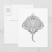 Geïnspireerd stereostemapparaat briefkaart (Voorkant / Achterkant)