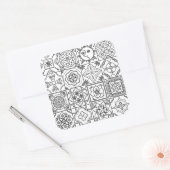 Geïnspireerd Talavera patroon Vierkante Sticker (Envelop)