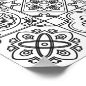 Geïnspireerd Talavera Pattern 2 Poster (Hoek)