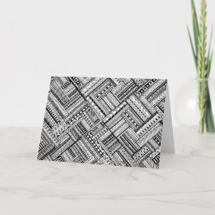 Geïnspireerd Tribal Art Patroon Kaart