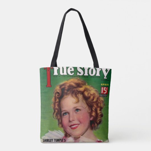 geïnspireerd "True Story" Magazine Canvas tas (Achterkant)