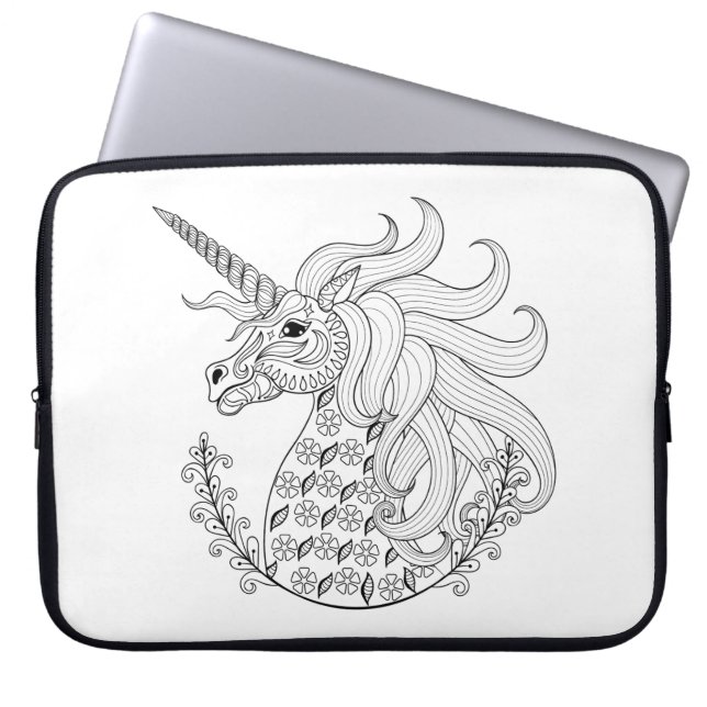 Geïnspireerd Unicorn Laptop Sleeve (Voorkant)