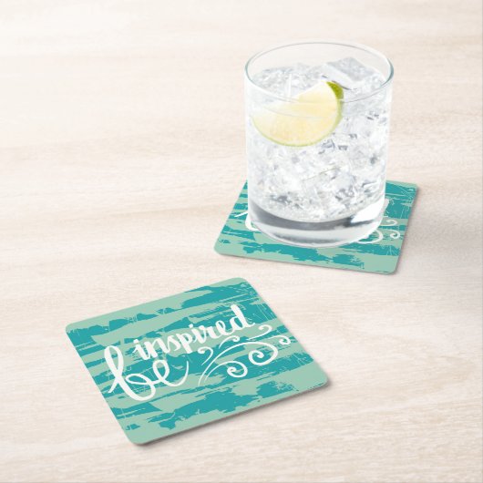 Geïnspireerd Vierkante Kartonnen Onderzetter (Insitu)