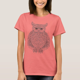 Geïnspireerd vogeltrekdier t-shirt