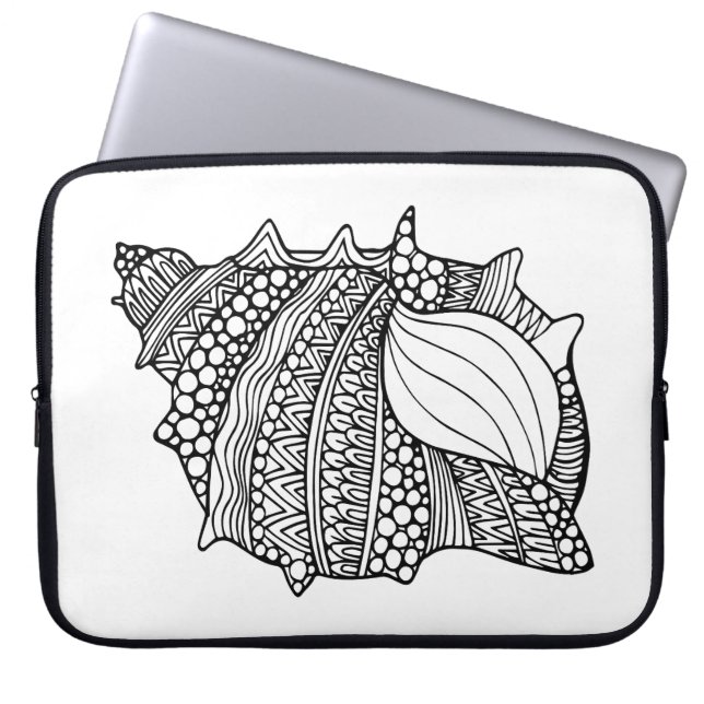 Geïnspireerd werkstation laptop sleeve (Voorkant)