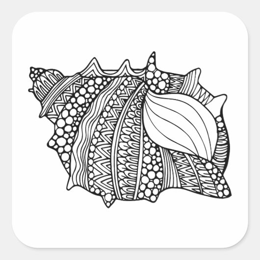 Geïnspireerd werkstation vierkante sticker (Voorkant)