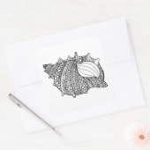 Geïnspireerd werkstation vierkante sticker (Envelop)