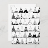 Geïnspireerd Wigwam Briefkaart (Voorkant / Achterkant)