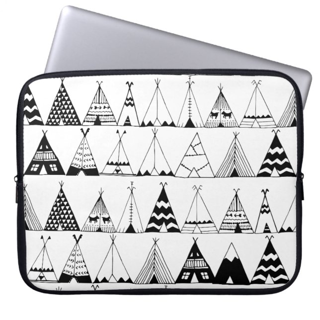Geïnspireerd Wigwam Laptop Sleeve (Voorkant)