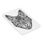 Geïnspireerd Wolfhoofd Magneet (Rechterzijde)