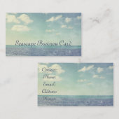  geïnspireerd zeegezicht Visitekaartje (Voorkant / Achterkant)
