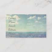  geïnspireerd zeegezicht Visitekaartje (Achterkant)