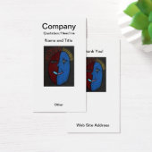 Geïnspireerde aangepaste oorbel / Visitekaartje (Bureau)